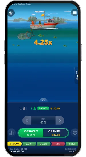 Big Bass Crash partial cashout